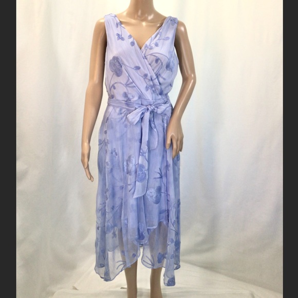 DKNY Crinkle Embroidered Dress - Picture 2 of 6